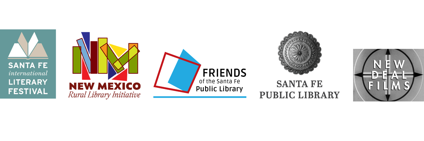 Sponsor logos for Library Stories Film Screening Event.