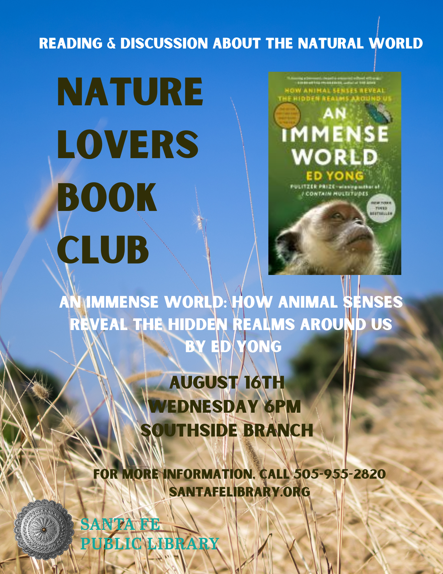 Nature Lovers Aug Bk Club