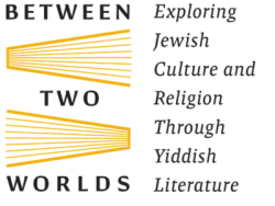 Logo for the Yiddish Book Center's Between Two Worlds library program.