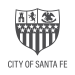City of Santa Fe black and white crest logo
