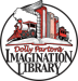 Dolly Parton’s Imagination Library community resource logo of a red train and steam engine