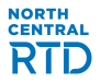 North Central Regional Transit District logo in blue text