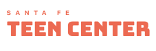 Santa Fe Teen Center logo in orange text