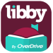 Libby by OverDrive maroon and teal logo