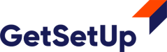 GetSetUp blue and orange text logo