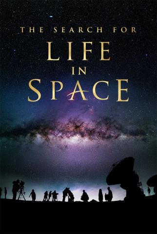 Astronomers and radio telescopes observing the night sky and milk way