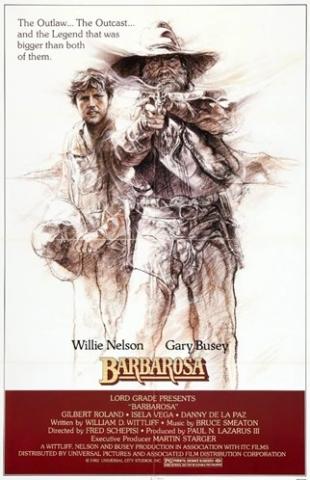 Movie poster for the Western film "Barbarosa"