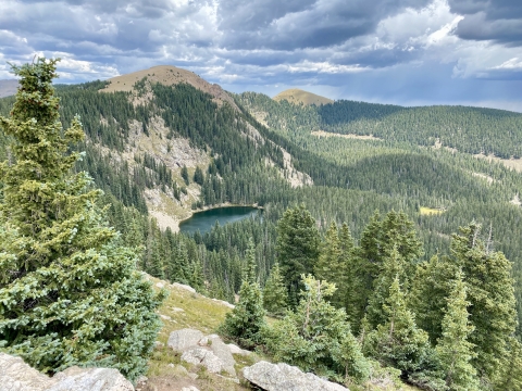 Image of Santa Fe Lake surrounded by forest