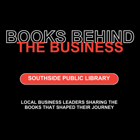 Books Behind the Business Logo