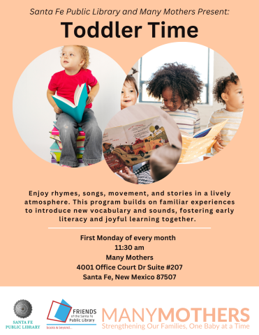 Flyer of children reading 