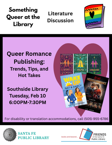 Heart filled with book covers for queer romance trilogy The Last Binding, lesbian hockey romance Wake Up Nat and Darcy, and M/M hockey romance assortment