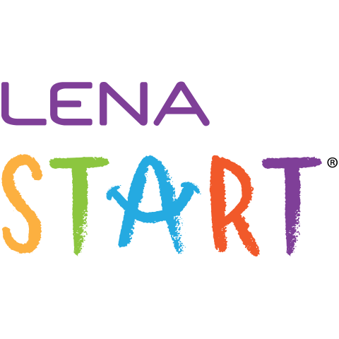 The LENA START logo, with LENA in purple and START in orange, green, blue, orange, and purple.