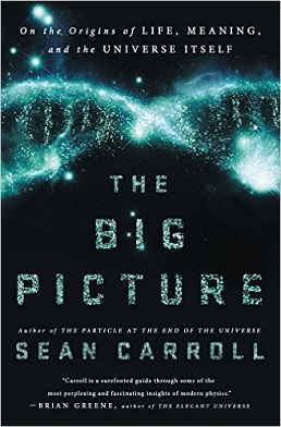 Book cover for 'The Big Picture: On the Origins of Life, Meaning, and the Universe Itself ' by Sean Carroll.
