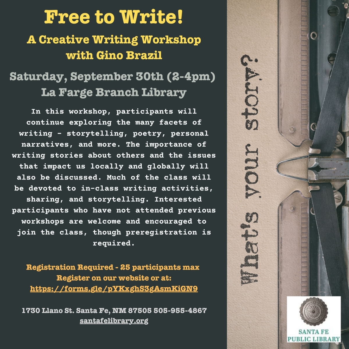 Free to Write!