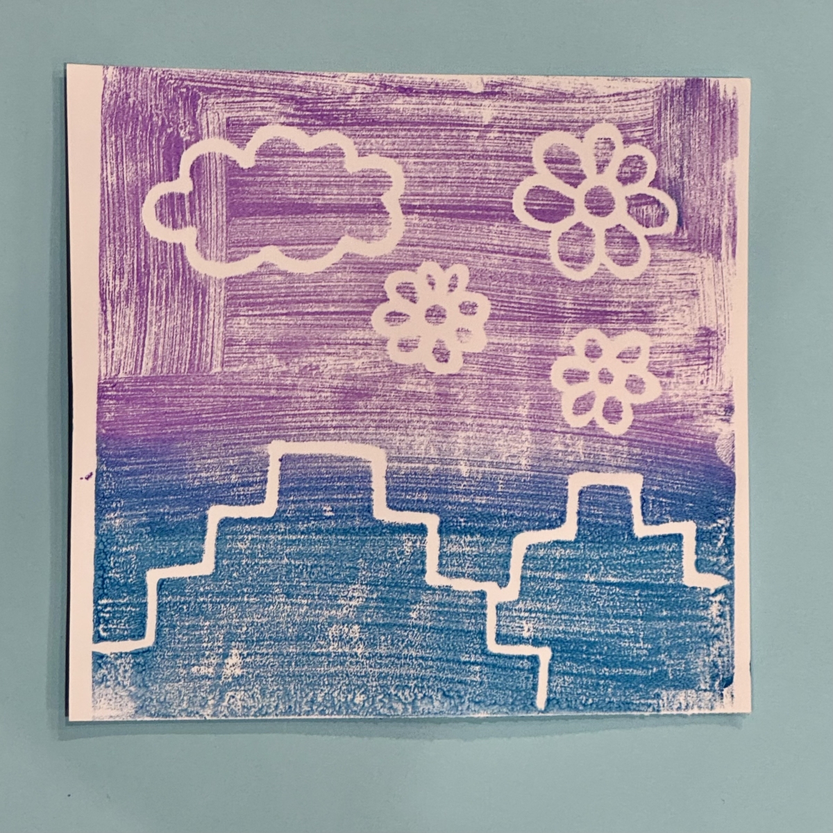 image of a pueblo and skyline 