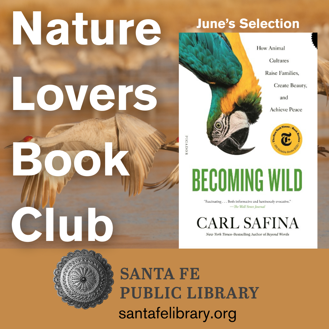 Book Cover and text Nature Lovers Book Club