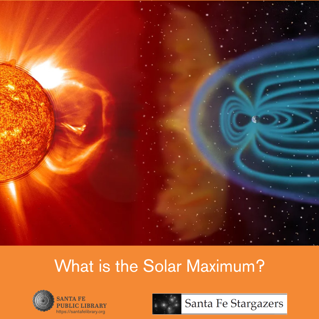 Image of  the sun's radiation and the impact on the earth's magnetic field
