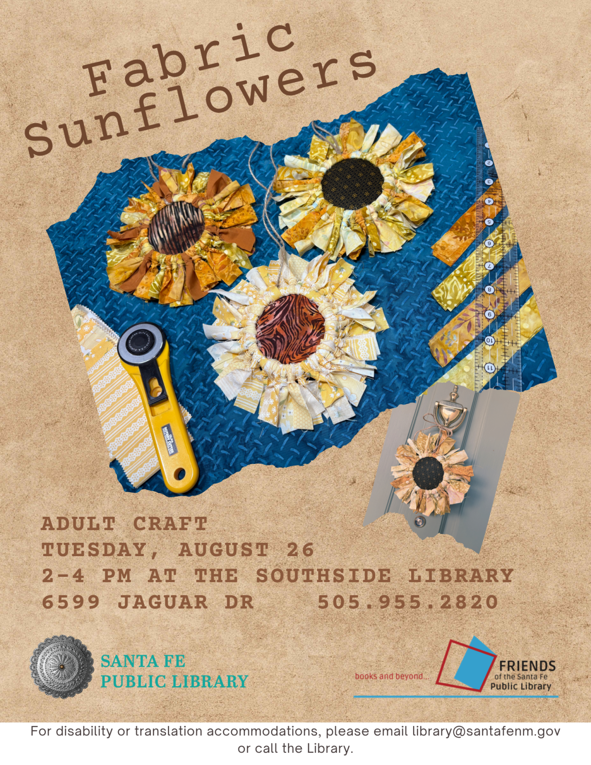 Fabric Sunflower Craft
