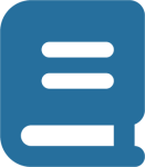 blue book icon matching the site color