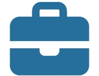 Blue Briefcase Icon